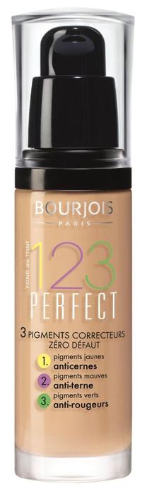 Skystas makiažo pagrindas Bourjois Paris 123 Perfect 16 Hour, beige fonce sp., 56, 30 ml