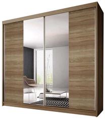 Spinta Idzczak Meble Multi 36 203, ąžuolo sp., 203 cm x 61 cm x 218 cm, su veidrodžiu