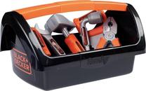 Детский набор инструментов Smoby Black & Decker 360913, черный цв./oранжевый цв./серый цв.