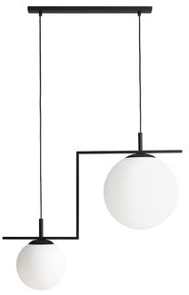 Valgusti rippuv Aldex Zac 2, E27, 2, valge v. / must v.
