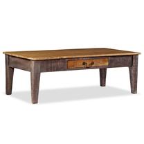 Kavos staliukas VLX Vintage, ruda sp., 118 cm x 60 cm x 40 cm
