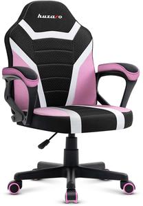 Игровой стул Huzaro Ranger 1.0, 43 x 43 x 88 - 94 см, белый цв./черный цв./розовый цв.