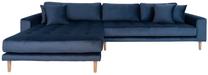 Kampinė sofa House Nordic Lido Lounge, tamsiai mėlyna sp., kairinė, 290 x 170 cm x 76 cm