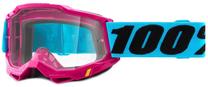 Motociklininkų akiniai 100% Accuri 2 Lefleur, purpurinė (magenta) sp./šviesiai mėlyna sp.