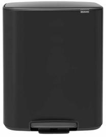 Šiukšliadėžė Brabantia Bo Pedal, juoda sp., 60 l, 65.2 cm x 54.1 cm
