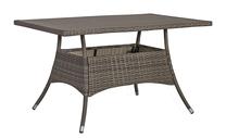 Lauko stalas Home4you Paloma, ruda sp./pilka sp., 150 cm x 83 cm x 72.5 cm