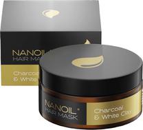 Matu maska Nanoil Charcoal & White Clay, 300 ml