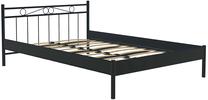 Lova viengulė Kalune Design Maze S, 90 x 190 cm, juoda sp., be čiužinio, su grotelėmis