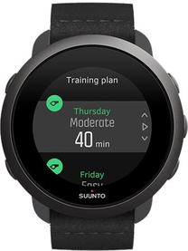 Viedais pulkstenis Suunto 3 All Black, melns krās.