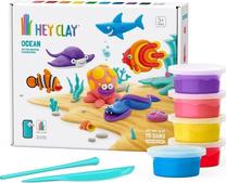 Plastilīna komplekts, ar piederumiem Tm Toys Hey Clay Ocean, daudzkrāsaina