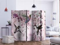 Širma Artgeist Flying Hummingbirds (Pink) II, įvairių spalvų, 225 cm x 172 cm
