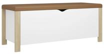 Prieškambario suoliukas VLX 326773, balta sp./medžio sp., 40 cm x 105 cm x 45 cm