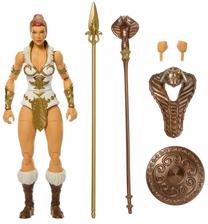 Žaislinė figūrėlė, su priedais Mattel Masters Of The Universe New Eternia Teela, aukso sp./balta sp.