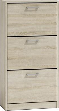 Batų dėžė Paula, šviesiai ruda, 60 cm x 28 cm x 116 cm