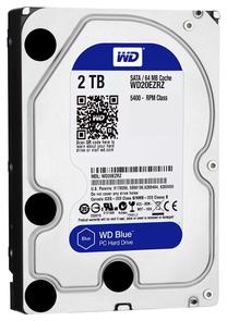 Kietasis diskas (HDD) Western Digital WD20EZRZ, sidabro sp./juoda sp. Prekė su pažeista pakuote.