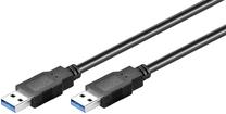 Vads Goobay USB 3.0 A male, USB 3.0 A male, 1.8 m, melna krās.