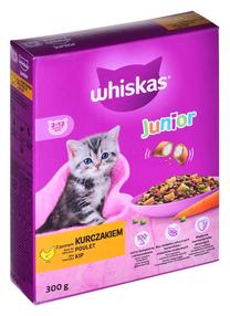 Sausā kaķu barība Whiskas Junior Chicken, vistas gaļa, 0.3 kg