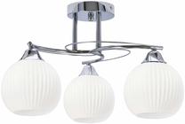 Светильник потолочный Candellux Lighting Velore 33-51721, E27, 3 x 40 Вт, белый цв. / серебристый цв., 15 x 15 cm