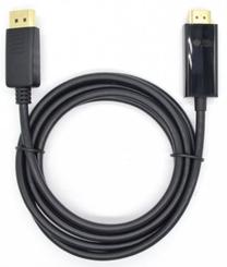 Vads TB DisplayPort - HDMI AKTBXVDMHMDP18B HDMI A male, Displayport, 1.8 m, melna krās.
