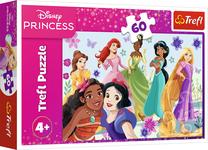 Dėlionė Trefl Disney Princesses In Action 17409, 22 cm x 33 cm, 60 vnt., įvairių spalvų