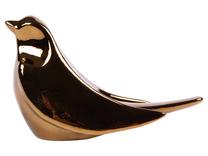 Keramikas dekorācija Bird THK-078583, 12 cm, zelta krās.