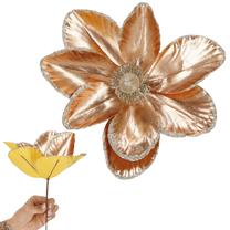 Mākslīgie ziedi, magnolija Springos CA1233, zelta krās./dzeltena krās., 28 cm