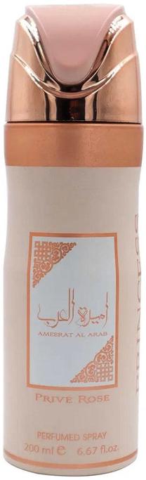Dezodorants sievietēm Lattafa Ameerat Al Arab Prive Rose, 200 ml