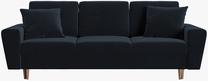 Sofa-lova Micadoni Moghan MIC_3SF_2_F2_MOGHAN5, tamsiai mėlyna sp., 235 x 100 cm x 88 cm