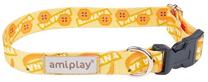 Ошейник для собак Amiplay Be Happy, желтый цв., 450 - 700 мм x 25 мм, 45-70