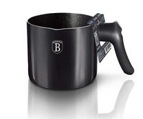 Puodelis pienui Berlinger Haus Carbon Pro BH-9615, 1200 ml, 12 cm x 12 cm x 11 cm, Ø 12 cm, juoda sp., aliuminis
