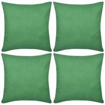 Dekoratīvs spilvena pārvalks VLX Cotton, zaļa krās., 50 cm x 50 cm, 4 gab.
