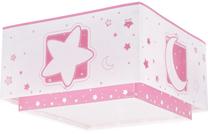 Valgusti plafoon Dalber Moonlight 63236S, E27, 2 x 15 W, valge v./roosa v. / -, 30 x 30 cm