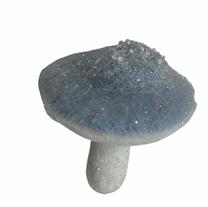Eglītes rotājums Christmas Touch Mushroom, zila krās., 8 cm, poliesters/putu polietilēns