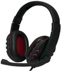 Laidinės ausinės Logilink Stereo HS0033, juoda sp./raudona sp.