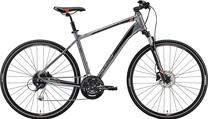 Dviratis turistinis Merida Crossway 100, 28 ", 22" rėmas, raudona sp./pilka sp.