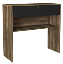 Konsoles galds Kalune Design Luis, melns krās./valriekstu krās., 90 cm x 35.5 cm x 90 cm