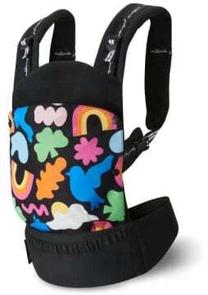 Ķengursoma KinderKraft Huggy Happy Shapes, melna krās.