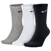 Спортивные носки Nike Cushion Crew SX4508-965S, белый цв./черный цв./серый цв., 34-38, 3 шт.