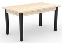 Valgomojo stalas išskleidžiamas ADRK Rodos 82, juoda sp./rusva sp., 140 - 180 cm x 80 cm x 76 cm