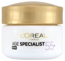 Acu krēms L’Oréal Paris Age Specialist 55+, 15 ml, 50+