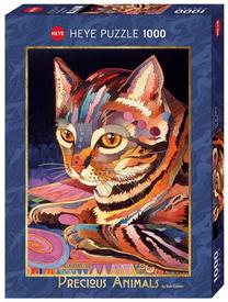 Dėlionė Heye Precious Animals Cat 29878, 70 cm x 50 cm, 1000 vnt., įvairių spalvų