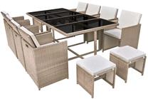 Lauko baldų komplektas VLX 13 Piece Outdoor Dining Set with Cushions