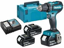 Akumuliatorinis suktuvas-gręžtuvas su akumuliatoriumi Makita DDF485RF3J, 18 V, 3 Ah