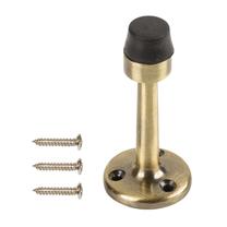 Durų atrama James Hardware DS011CC, 7.7 cm, Ø 3.6 cm, guma/plienas, žalvario sp.