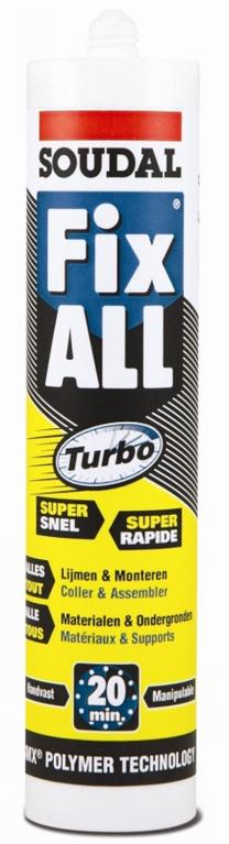 Klijai universalūs Soudal Fix All Turbo, 0.29 l