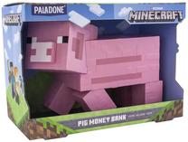 Krājkasīte Paladone Minecraft Pig Money Bank, rozā krās.