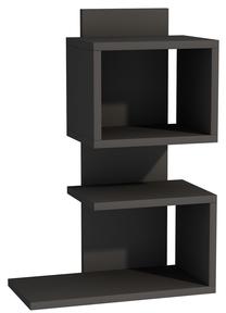 Sieninė lentyna Kalune Design Yamac 550ARN1447, antracito sp., 60 cm x 45 cm x 23.8 cm