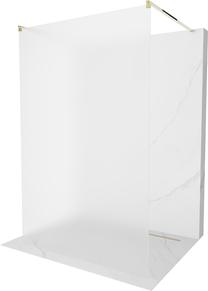 Dušo sienelė Mexen Kioto Walk-In, 110 cm x 200 cm, aukso sp./grūdintas