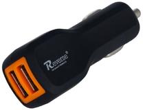Automobilinis įkroviklis Reverse, 2 x USB, juoda sp.