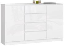 Komoda Akord K160, balta sp., 99 cm x 160 cm x 40 cm